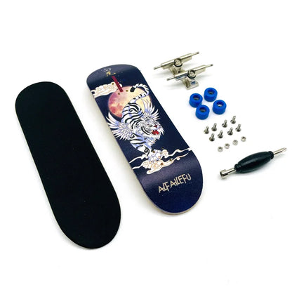 Creative Mini Finger Skateboard Fingerboard Colourful Skatepark Maple Double Rocker Sport Bearings and Palm Slide Board