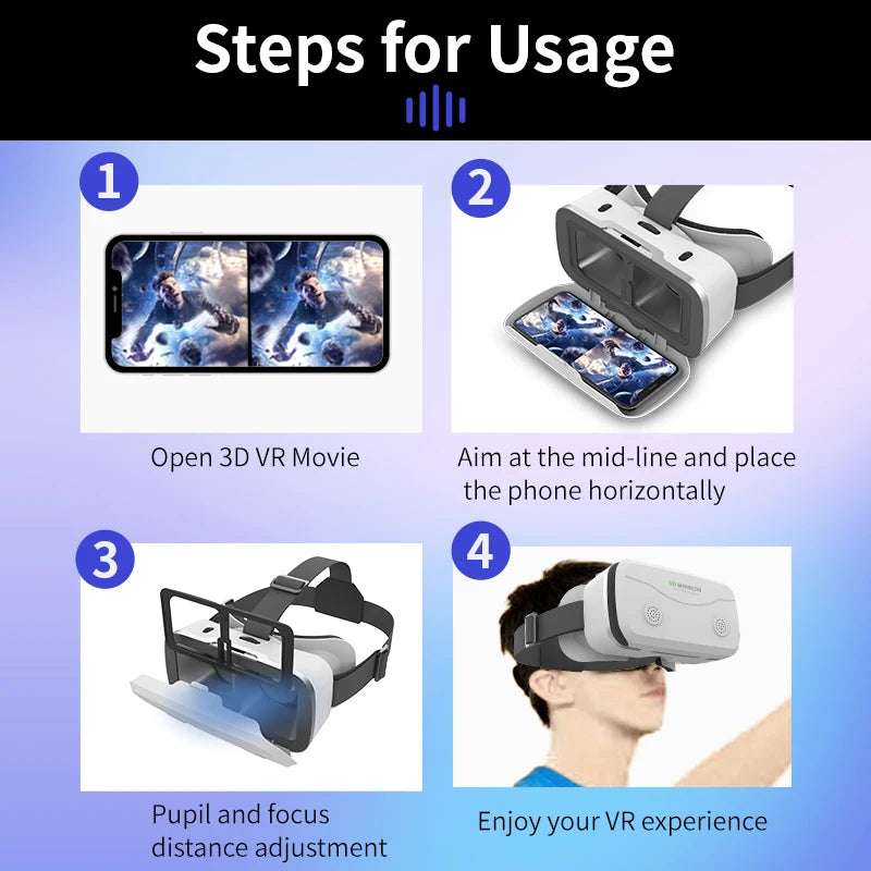 G15 IMAX Giant Screen Virtual Reality Glasses HD 3D Movie Google Cardboard Box VR Helmet for 4.7-7" Phone,Support Game Joystick