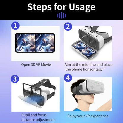 G15 IMAX Giant Screen Virtual Reality Glasses HD 3D Movie Google Cardboard Box VR Helmet for 4.7-7" Phone,Support Game Joystick