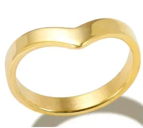 Shiny Crystal High End Non Tarnish Fashion Geometric Open Gold Plated Stainless Steel Rings for Women Wedding Ring Jewelry Gifts