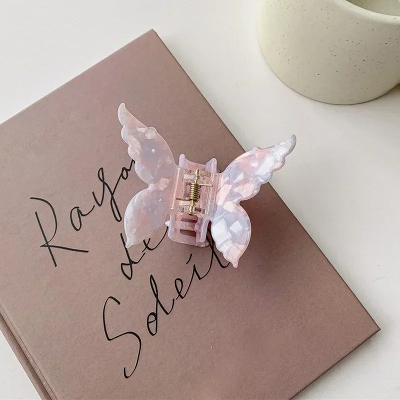 Acetate Butterfly Hair Claw Colorful French Style Hair Styling Tools Accessories Retro Elegant Hair Clamps Women Sweet Hairpins