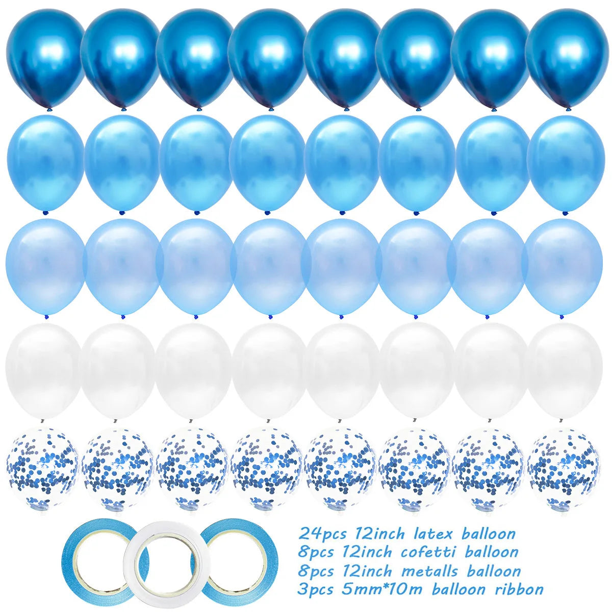 40pcs 12inch Gold Black Mixed Confetti Latex Balloons Boy Girl Birthday Adult Woman Man Party Decorations Graduation New Year