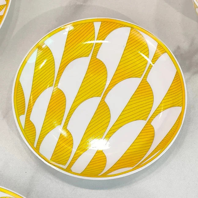 European style tableware, bone china, geometric creativity, home style steak plate dining plate, sunshine cup and plate set gift