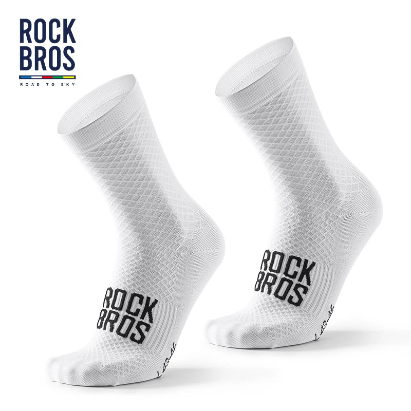 ROCKBROS Cycling Socks Soothing Sport Socks Shock Absorbing Bike Socks Breathable Fabric High Elastic Outdoor Socks A pair