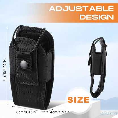 Universal Radio Holsters for Duty Belt Vest Radio MOLLE Pouch Tactical Walkie-Talkie Bag for Hunting Camping Adventure