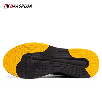 Baasploa Men Running Shoes Lightweight Sport Shoes Mesh Breathable Casual Sneakers Non-Slip Outdoor for Men New Arrival