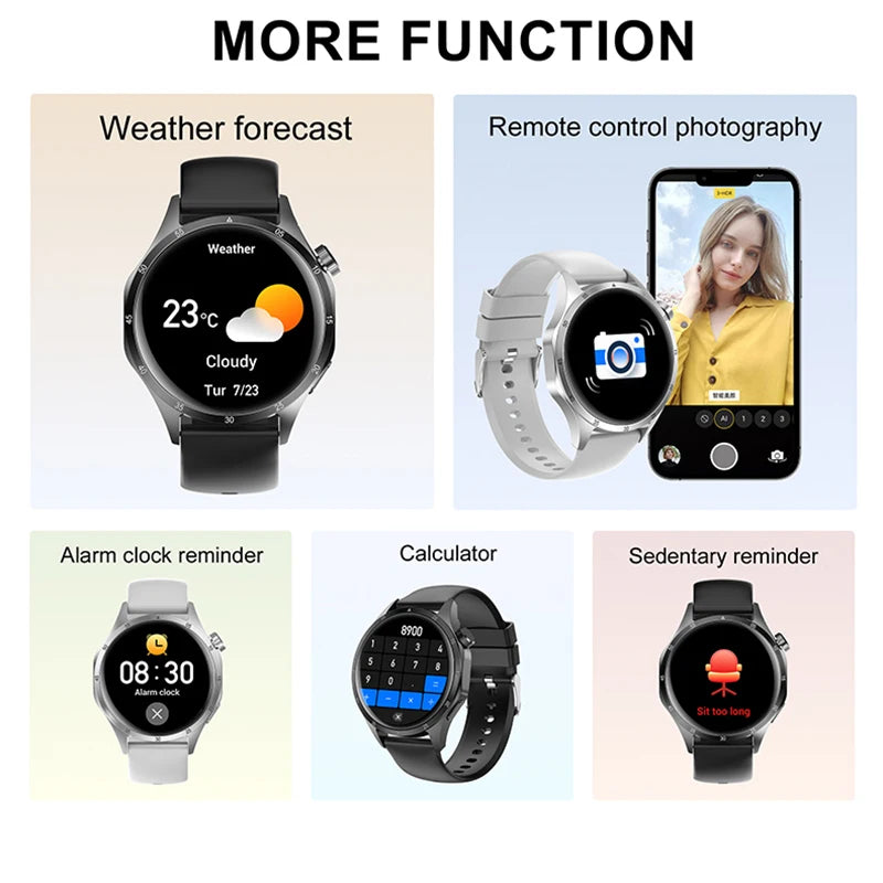 2025 New For Huawei GT5 Pro Smart Watch Men HD AMOLED Screen GPS Motion trajectory Heart Rate Bluetooth Call 1.52" SmartWatch