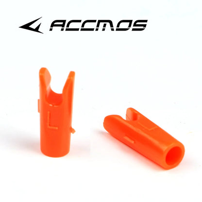 50pcs Archery ID3.2/4.2/6.2/5.2/8mm Arrow Aluminum Pin or Plastic L Nock Carbon Arrow Shaft Compound Bow Fiber Hunting Shooting