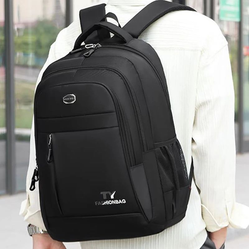 Neutral style men's and women's business backpack suitable for travel, student use. Made of nylon material.