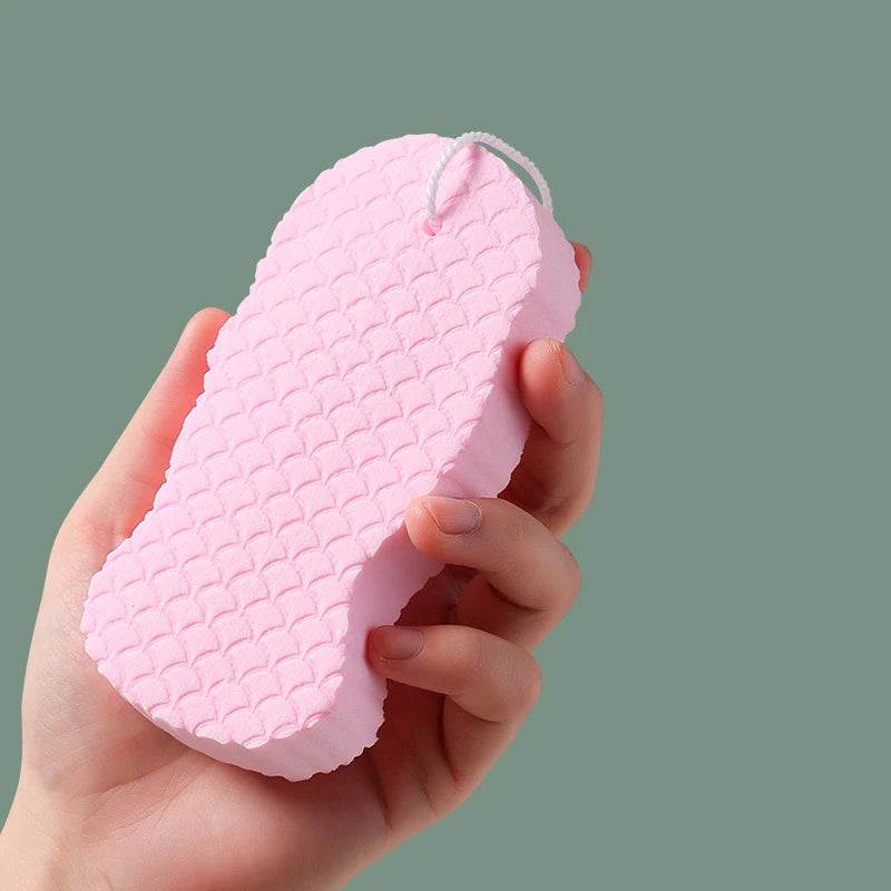 Soft Bath Sponge Brush Exfoliating Dead Skin Sponge For Kids Massager Cleaning Shower Brushes Peeling Fish Scale Sponge Rub