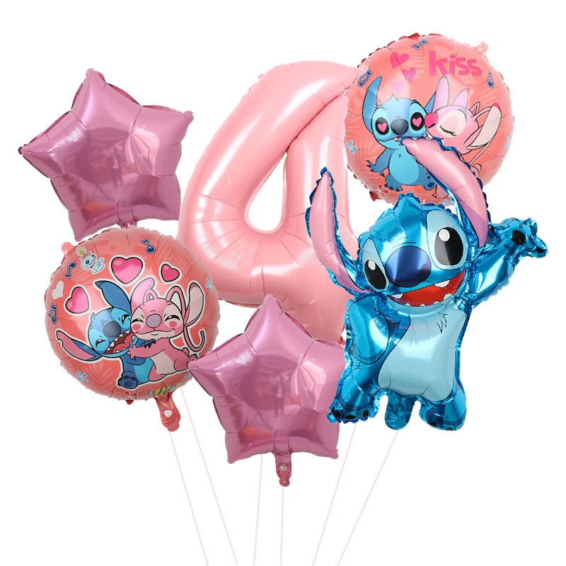 Disney Stitch Birthday Party Balloons Lilo & Stitch Balloon Sets Baby Shower for Kids Birthday Party Decorations Supplies Gifts
