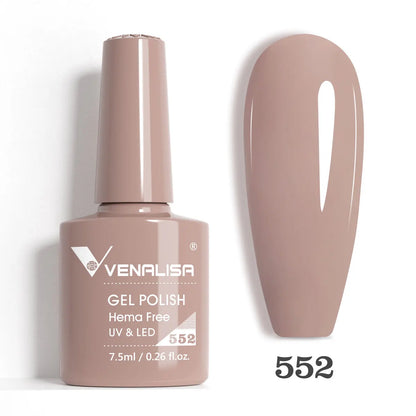 Venalisa HEMA TPO FREE Nail Gel Polish Glitter Gorgeous Full Coverage Soak Off UV LED French Nail Jelly Pink Nude Collection