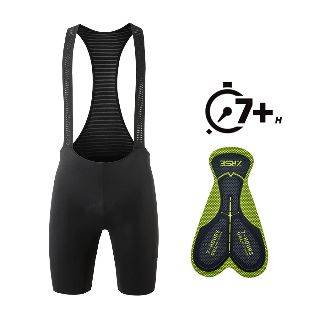 Men's Cycling Bib Shorts Seamless Outdoor Wear Bike Ride 7 Hours Padded Pro Team Riding Bib Tights Breathable MTB Cycling Shorts