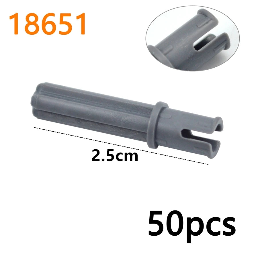 MOC Bolt Pin with Friction Peg Cross Axle Technical Building Blocks DIY Connector Bricks Compatible 2780 3673 77765 32556  32054