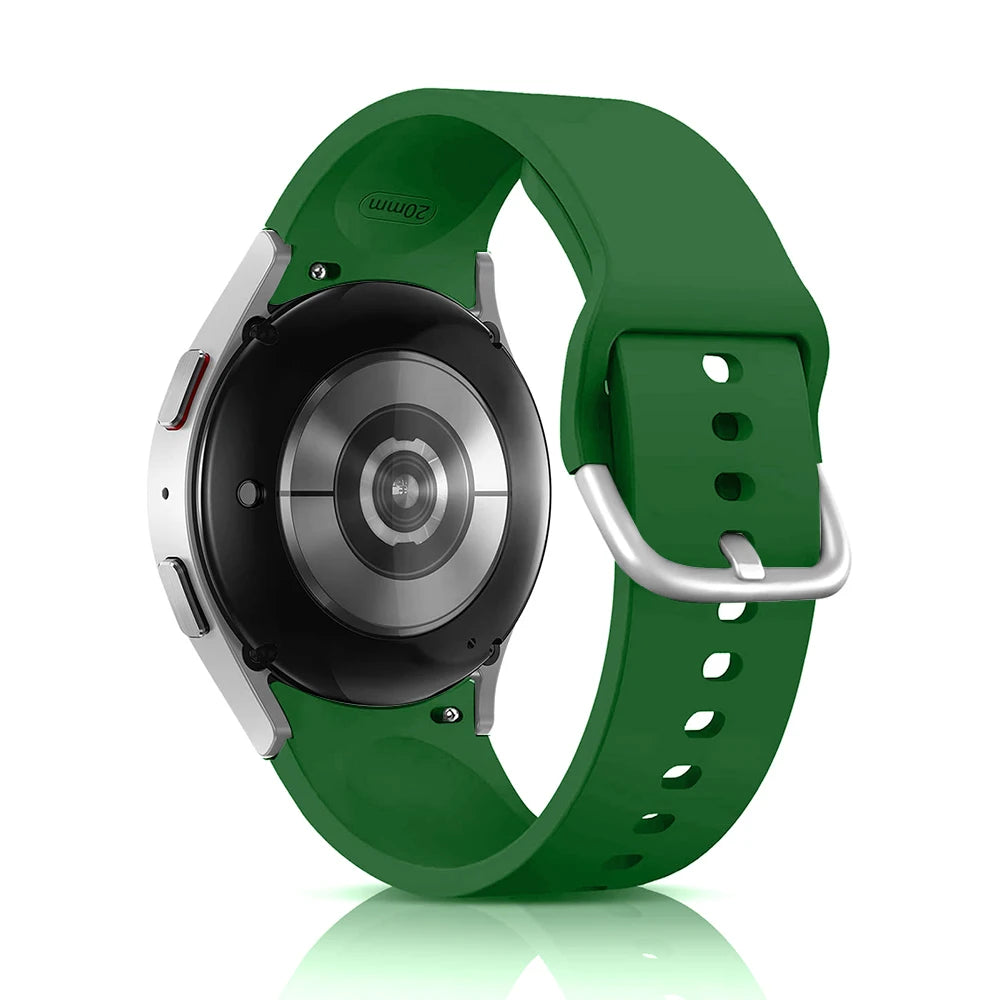 Silicone Strap For Samsung Galaxy Watch 7 6 5 4 44mm 40mm pro 45mm Sport 20mm Watchband Bracelet Galaxy Watch6 Classic 43mm 47mm