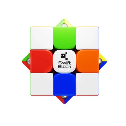 [Gan Swift Block 3x3 Magnetic Cube] 355S stickerless Professional Speed Cube Toy for Children