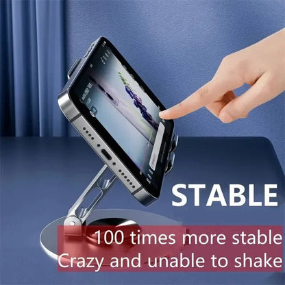 720 Rotate Aluminum Alloy Tablet Holders for iPad Adjustable Folding Lazy Desktop Live Portable Mobile Phone Stands Mount