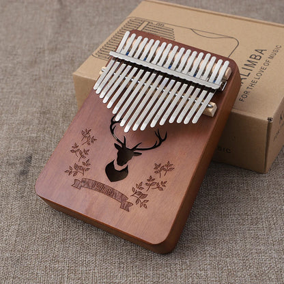 Kalimba music instrument Thumb Piano 17 Keys Mahogany Wood Finger Piano Combinations Gifts for Kids Portable Mbira Finger Piano