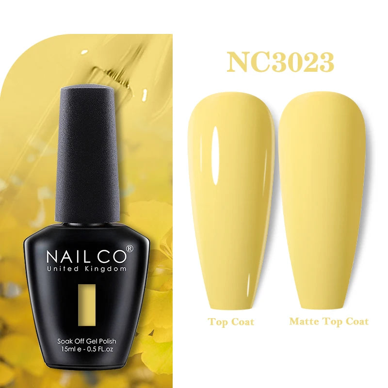 NAILCO 131Colors Vernis Semi Permanent UV Varnish Gel Nail Polish Nails Art Gel Manicure TOP BASE Varnish Hybrid