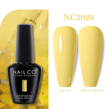 NAILCO 131Colors Vernis Semi Permanent UV Varnish Gel Nail Polish Nails Art Gel Manicure TOP BASE Varnish Hybrid