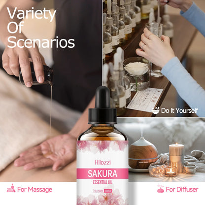 Sakura essential oil is suitable for massage, shower, facial skin care and is easy to carry with you when traveling