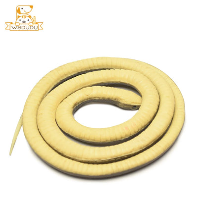 Realistic Flexible Snake Toy 1.2m Rubber Animal Prank Stress Relief Fake Model Decoration Halloween Gag Prop Kids Adults Gift