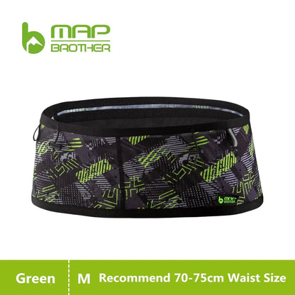 MAP BROTHER W1001 Woven Elastic Sports Waist Bag Pack Running Race Number Belt For Triathlon Marathon Cycling Mountaineering Bag