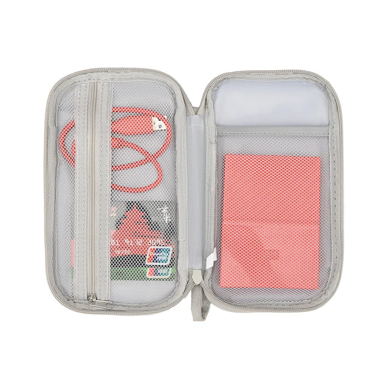 Travel Portable Digital Product Storage Bag: USB Data Cable Organizer, Headset Charging, and More in a Compact Treasure Box Bag
