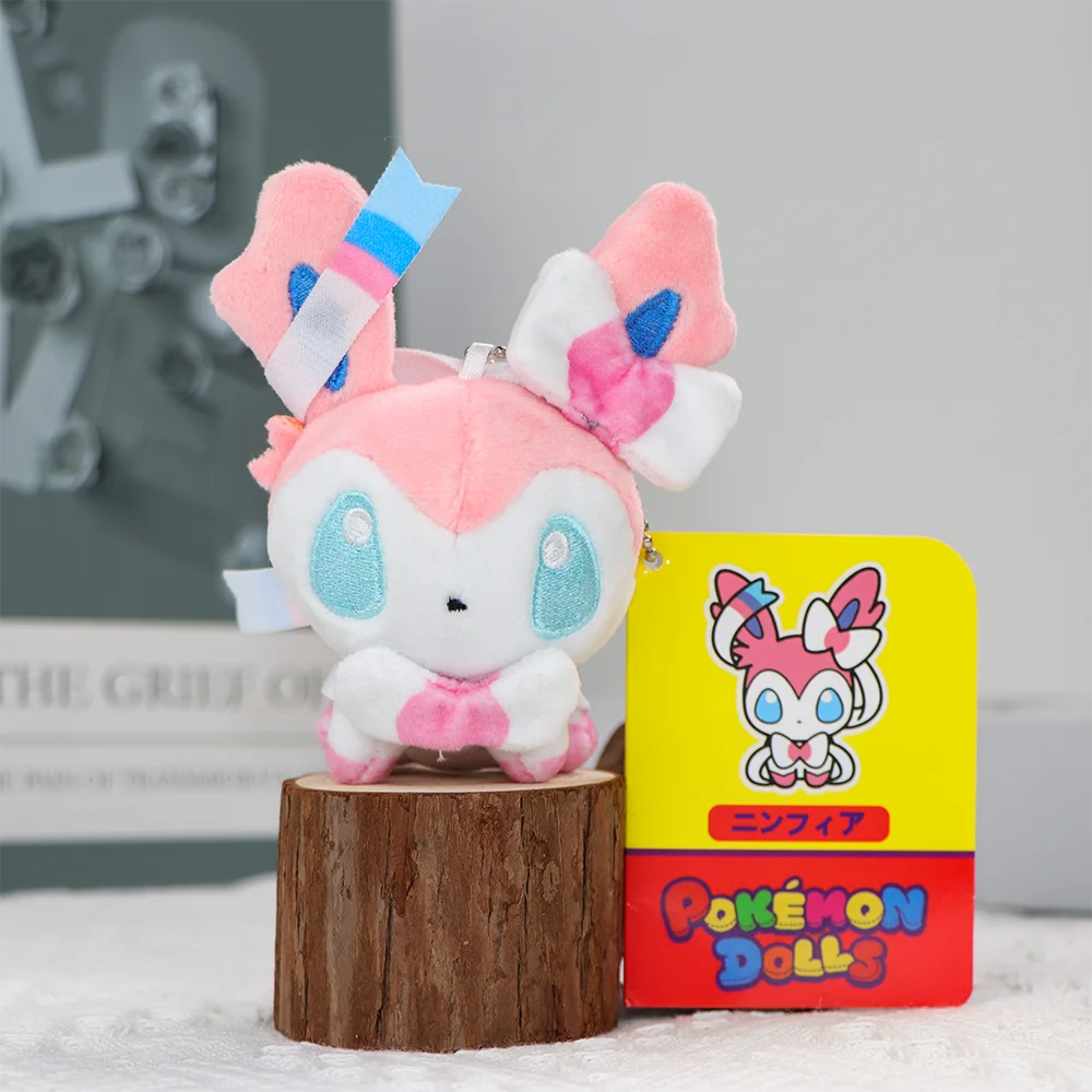 Eevee Umbreon Sylveon Espeon Vaporeon Plush Toys Sylveon Keychain Gengar Duskull Haunter Flareon Stuffed Peluche Doll Gifts Kids