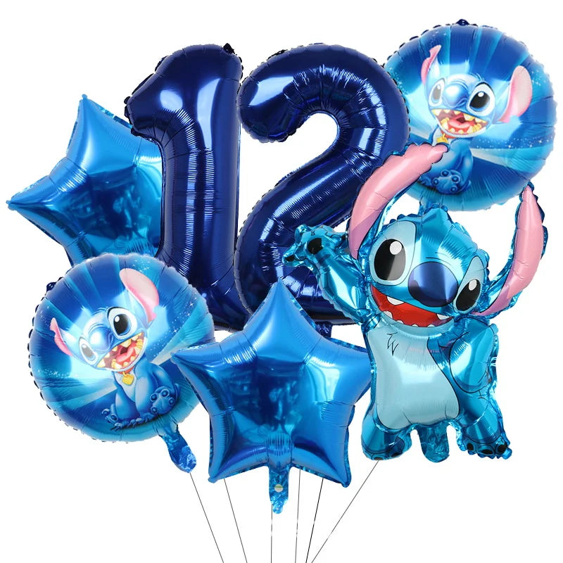 Disney Stitch Birthday Party Balloons Lilo & Stitch Balloon Sets Baby Shower for Kids Birthday Party Decorations Supplies Gifts