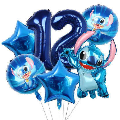 Disney Stitch Birthday Party Balloons Lilo & Stitch Balloon Sets Baby Shower for Kids Birthday Party Decorations Supplies Gifts