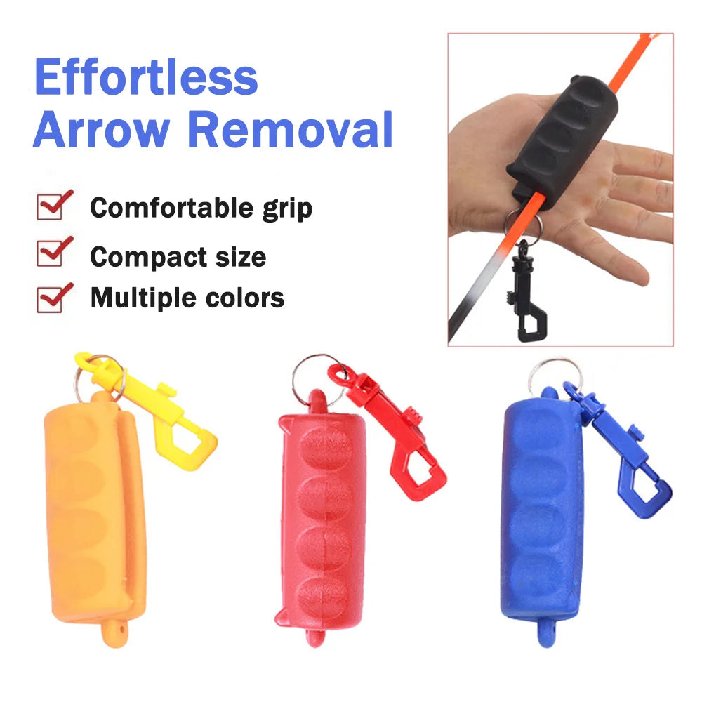 DEZITION Outdoor Rubber Arrow Puller Remover Rubber Gel Archery Shoot Bow With Keychain Tool Shooting Target Bow Accessories