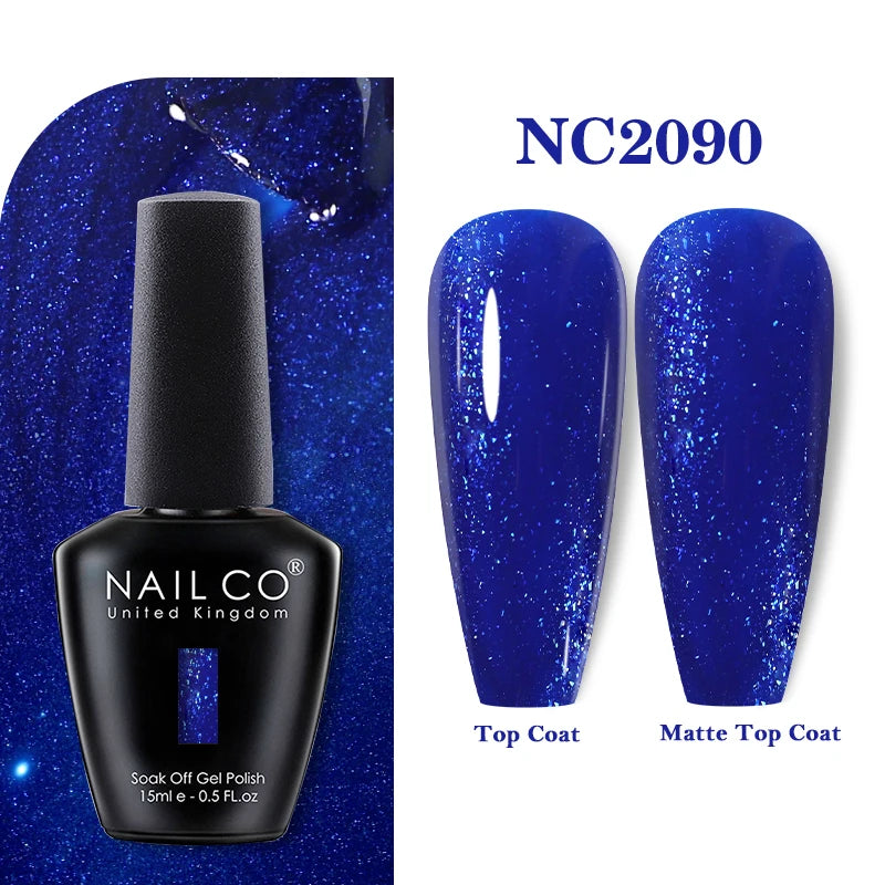 NAILCO 131Colors Vernis Semi Permanent UV Varnish Gel Nail Polish Nails Art Gel Manicure TOP BASE Varnish Hybrid
