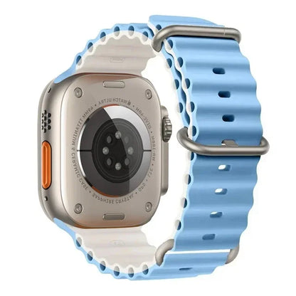 Ocean strap For Apple Watch Ultra 2 Band 49mm 10 9 8 7 45mm 41mm Silicone Bracelet Wristband iWatch 6 5 4 3 SE 44mm 40 42mm band