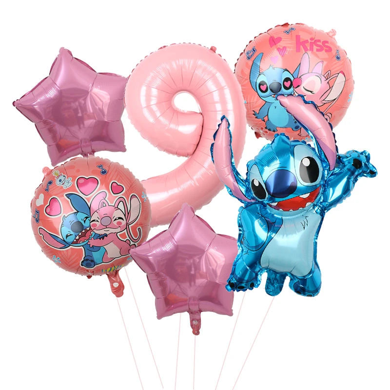 Disney Stitch Birthday Party Balloons Lilo & Stitch Balloon Sets Baby Shower for Kids Birthday Party Decorations Supplies Gifts