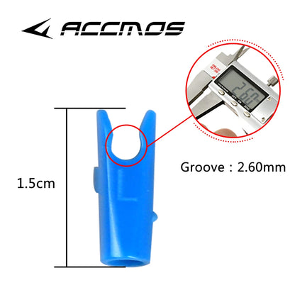 50pcs Archery ID3.2/4.2/6.2/5.2/8mm Arrow Aluminum Pin or Plastic L Nock Carbon Arrow Shaft Compound Bow Fiber Hunting Shooting