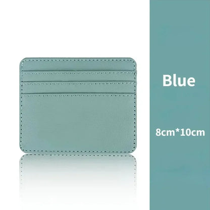 Fashionable men's and women's ultra-thin PU ID card bag credit card holder mini credit card holder