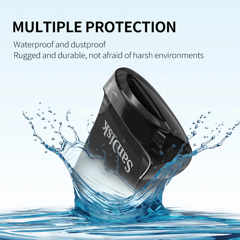 SanDisk Ultra Fit USB 3.2 Flash Drive Mini Pen Drive 16GB 32GB 64GB 128GB 256GB 512GB Storage Flash Memory Stick for Computer