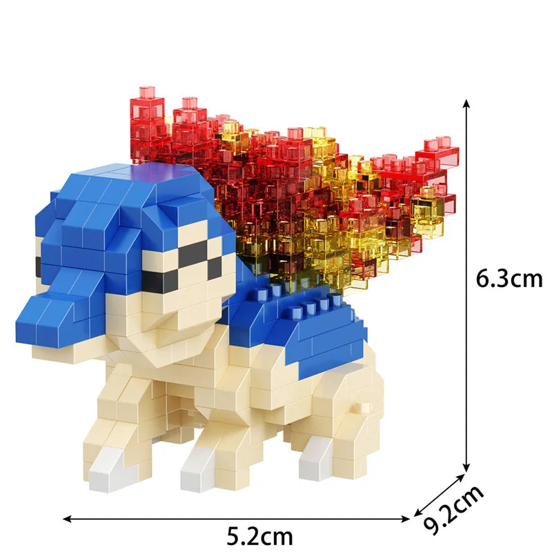 Building Blocks Assembly Anime Picachu Charizard Doll Blastoise Bulbasaur Gengar Bricks Figures Toy for Kid Gift hot