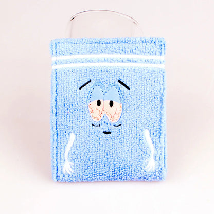 Towel cloth embroidered anime fashion wallet, designer personalized ID card holder