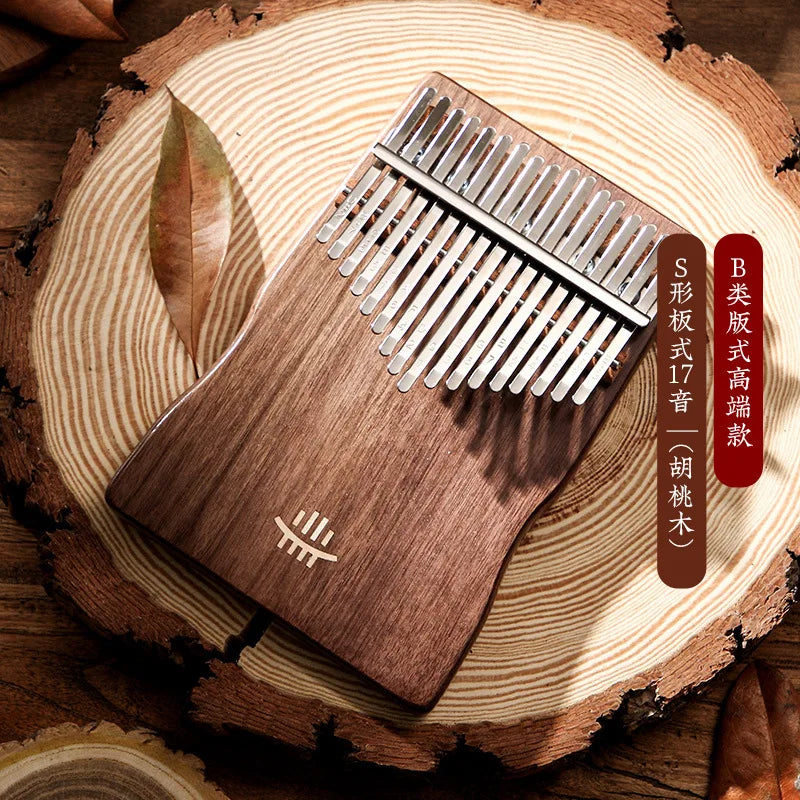 Hluru Professional Kalimba 17 Key Thumb Piano High-quality Kalimba 17 Key Finger Piano Beginners Portable Music Instrument