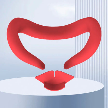 Silicone VR Face Mask Lightproof VR Facial Interface Sweatproof Face Cover Pad Washable Replacement for Meta Quest 3 Accessories