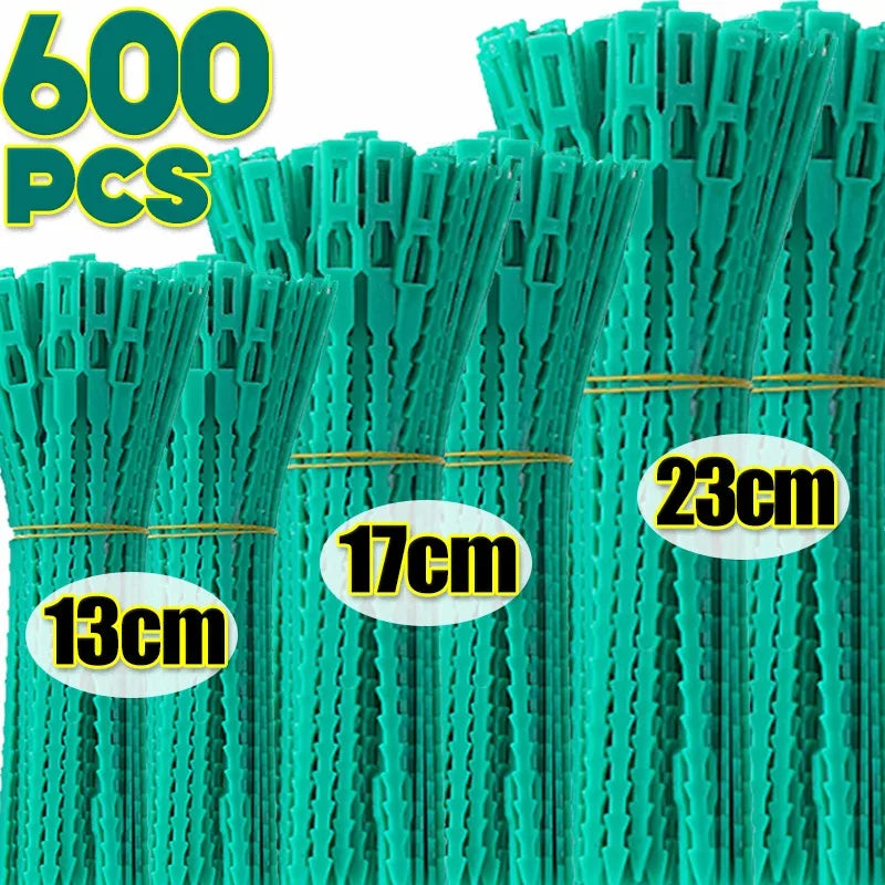 Adjustable Plastic Plant Cable Ties Reusable Self-locking Ties Garden Plant Vine Supports Cable Ties Stem Tomato Clip Fastener