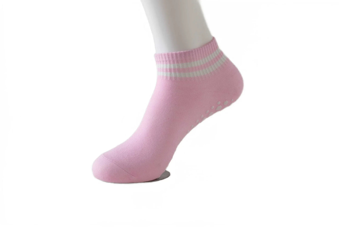 Grip Socks for Women, Non Slip Pilates Yoga Socks with Double Stripes Non Slip Socks for Workout, Ballet, Athletic Socks