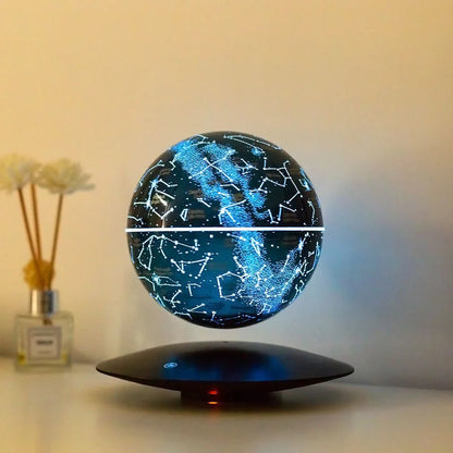 Levitating Lamp Magnetic Levitation Globe LED Earth Floating Lamp Rotating Globe Zodiac Bedside Lights Novelty Christmas Gifts