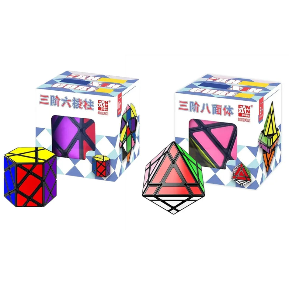 New FanXin Fun FTO Rotating Octahedron 3x3 Hexagonal Prism Special-Shaped Magic Cube Speed Fidget Cubo Magico Puzzle Toys Gifts