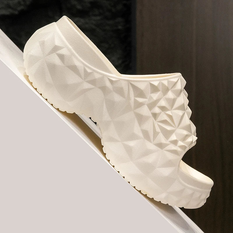 Women's Chunky Platform Slippers Summer Comfort Soft Thick Bottom Slides Woman for Sandals New Open Toe Non-slip Beach Shoes