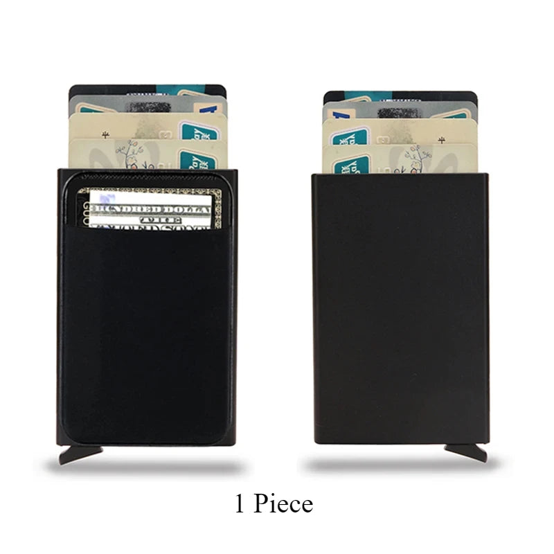 ID Bank Credit Card Holder Men's Wallet Anti Rfid Blocking Protected Magic Business Anti-theft Slim Thin Men Money CardHolder