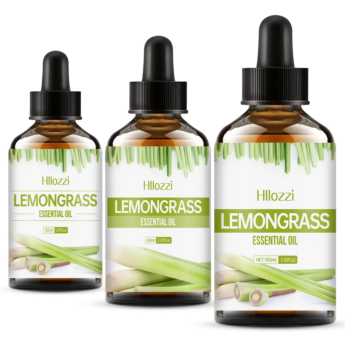 Lemongrass essential oil for hair and skin care, massage, diffuser humidifier, moisturizing massage oil for all skin types