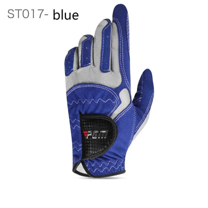 PGM Golf Gloves,Men's Left/Right Hand Anti-slip Particles Wear-resistant Gloves,Microfiber Cloth Golf Gloves ST017